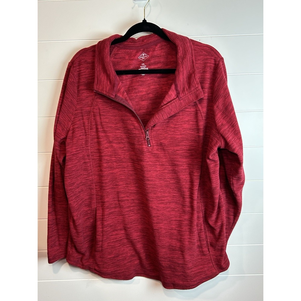St. John's Bay 1/4 Zip Pullover XXL Maroon